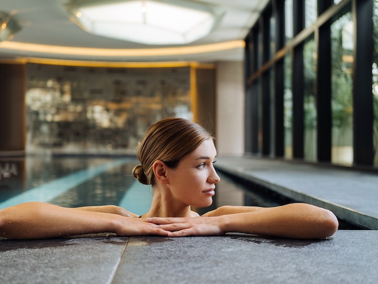 Rooftop pool at Excelsior Gallia